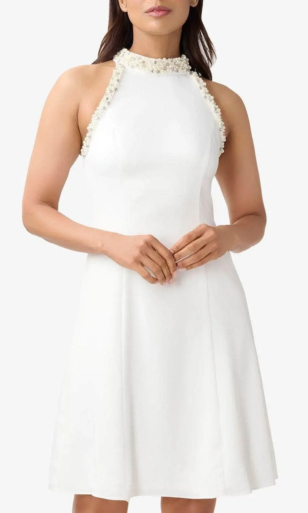 Adrianna Papell AP1E210214 - Beaded Halter Neck Dress