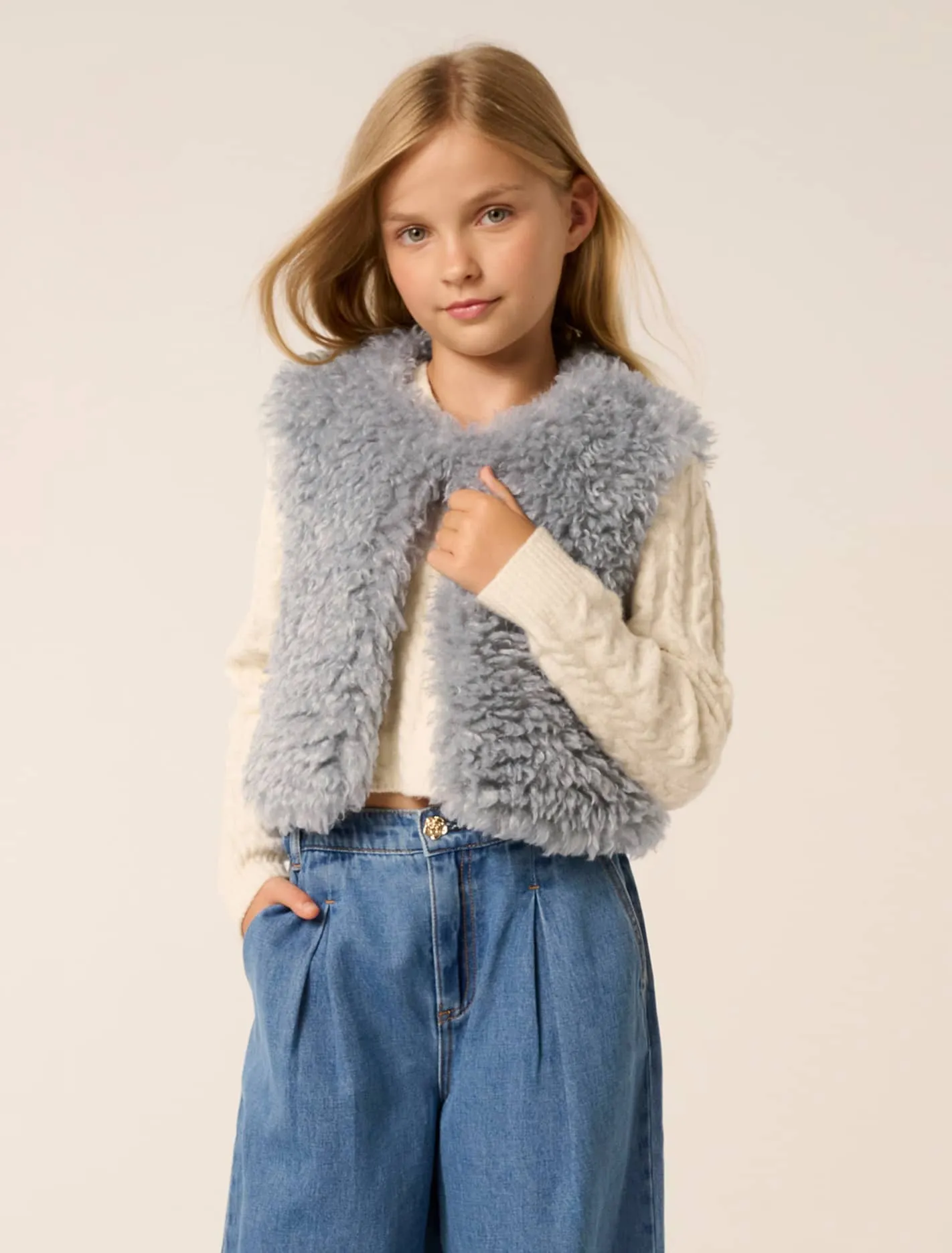 Cressida Girls Faux Fur Vest