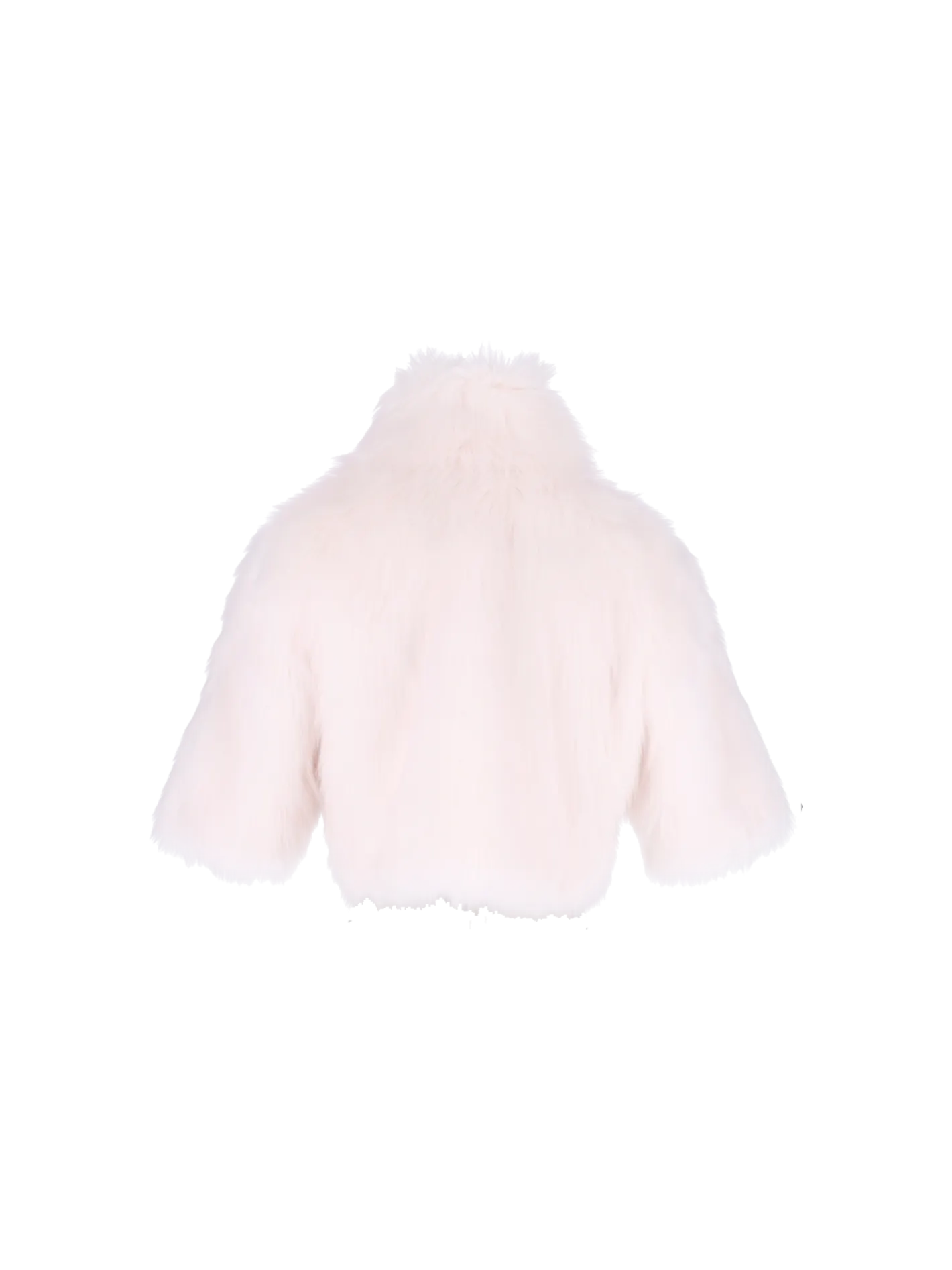 cropped faux-fur jacket