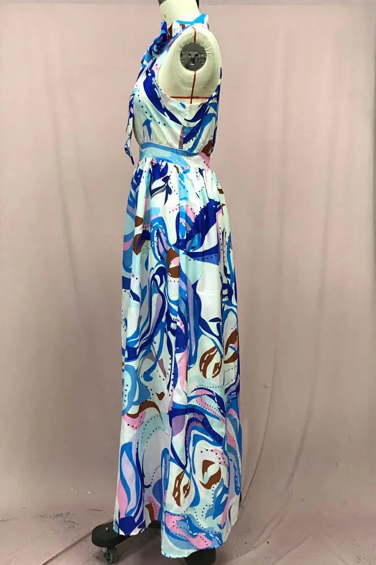 French Style Floral Chiffon Dress