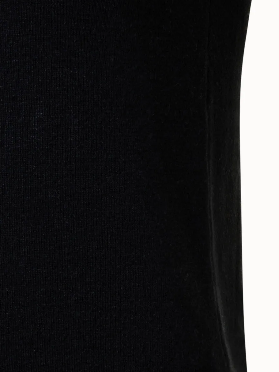 Kleid aus Leinen-Baumwoll-Stretch-Strick