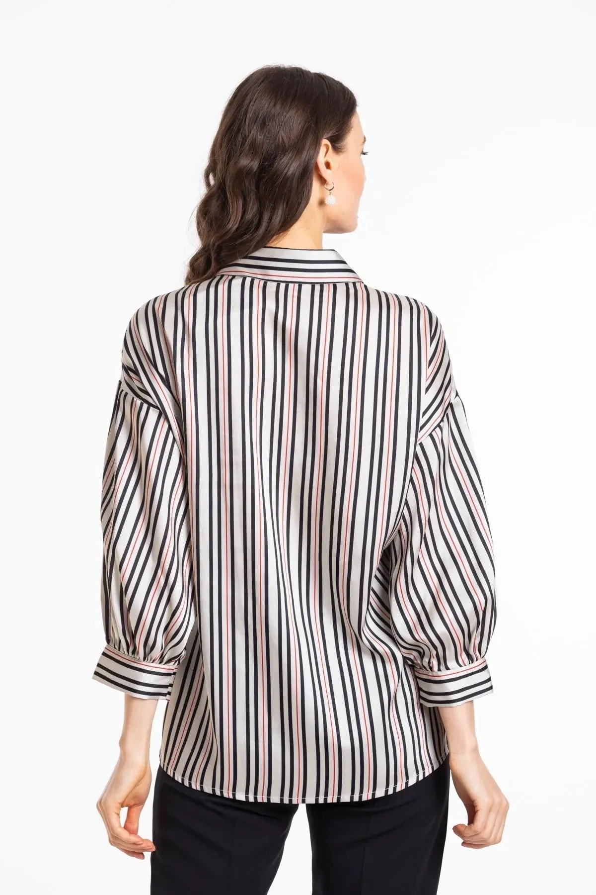 Satin Button Down Shirt