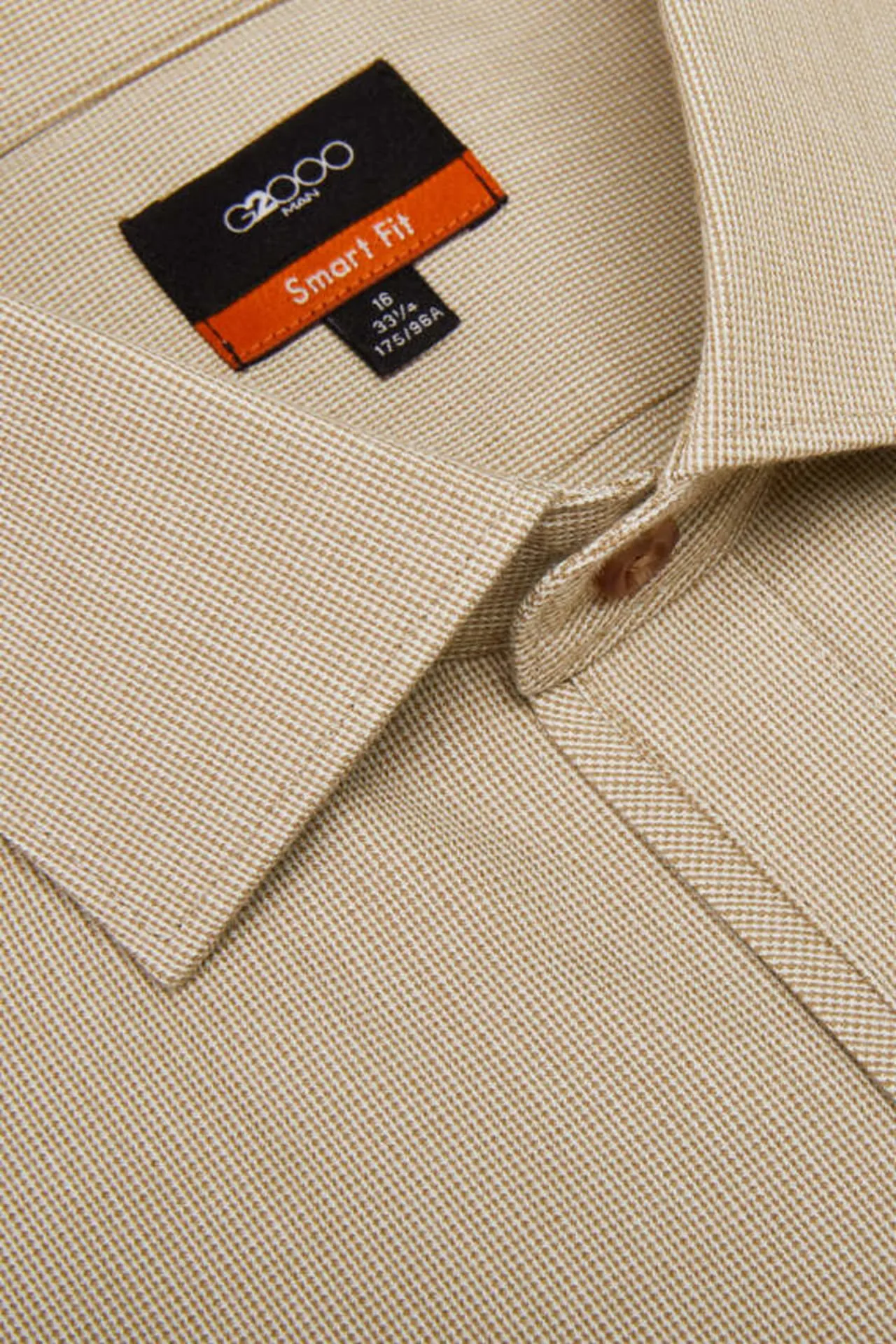 Soft Touch Smart Fit 2 Side Brush 2-Tone Casual Shirt