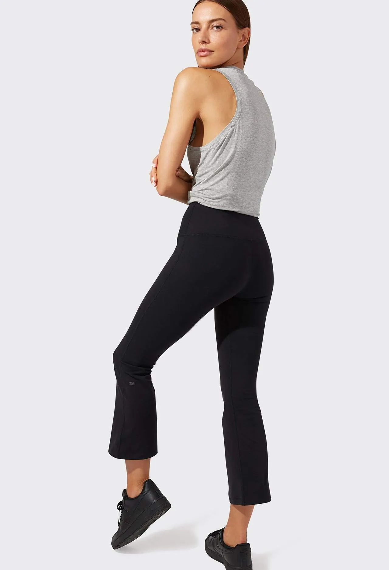 Splits59 Raquel Crop Flare Legging - Black