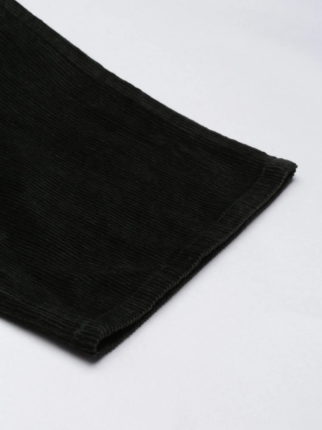 Women Olive Straight Fit High-Rise Trousers