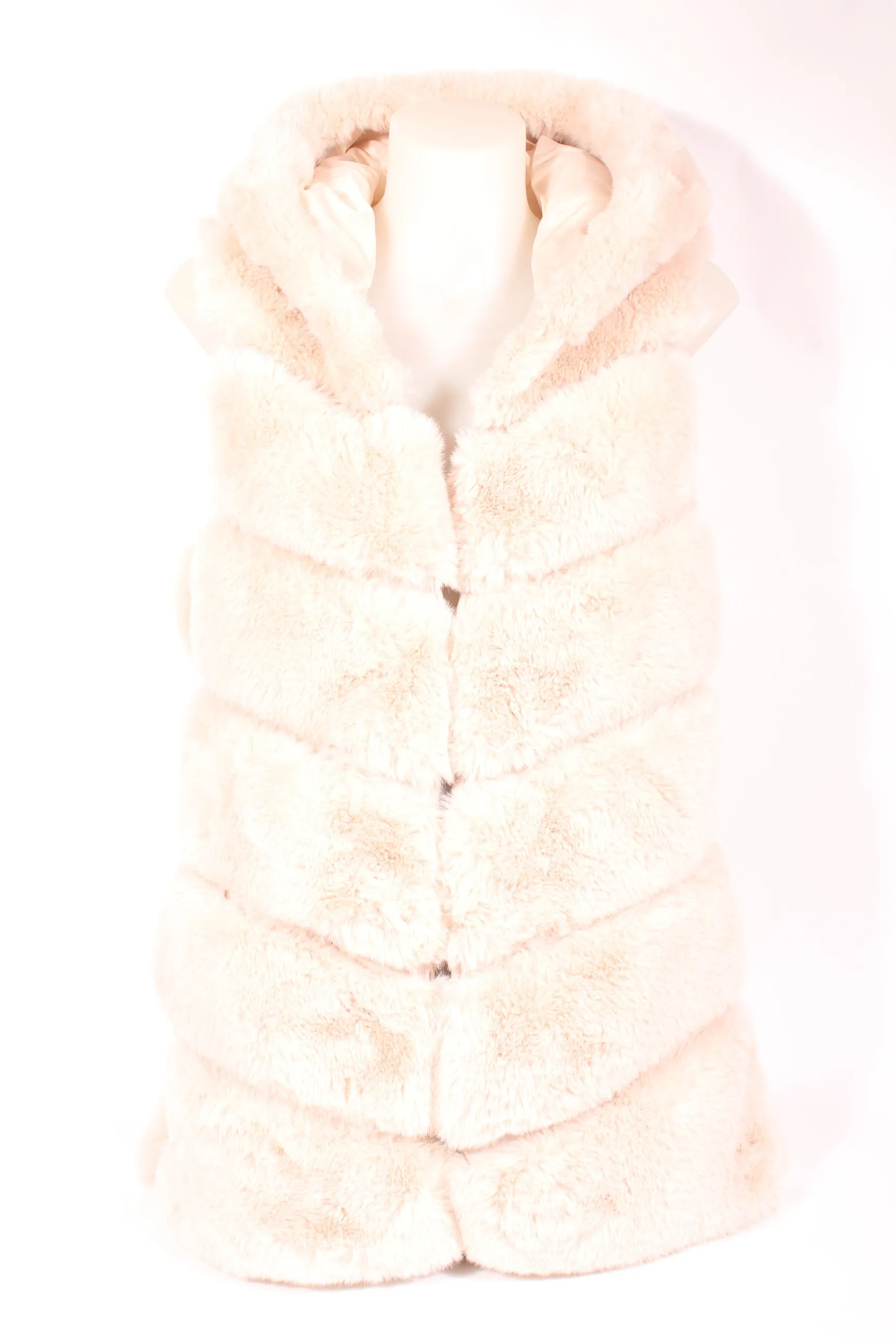 Women's Hooded Fur Vest