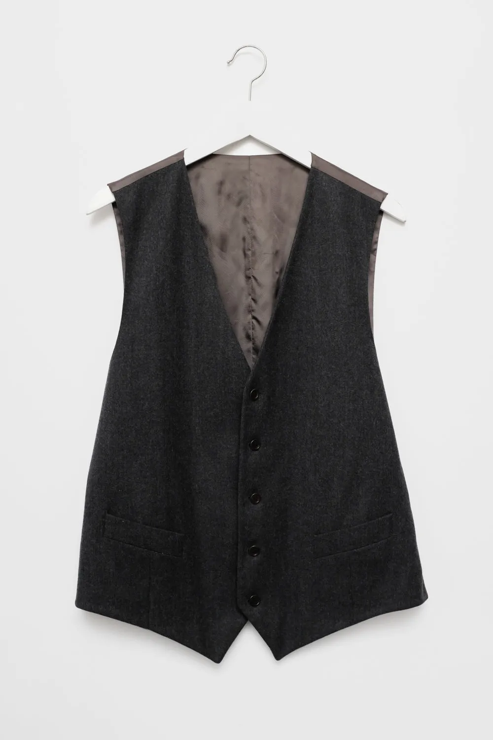 WOOL GREY VINTAGE SUIT VEST