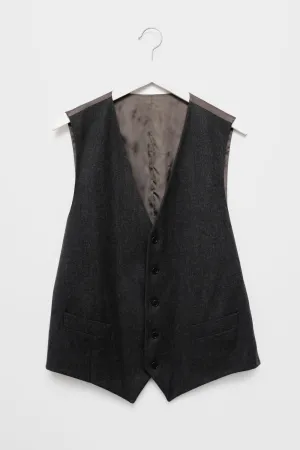 WOOL GREY VINTAGE SUIT VEST
